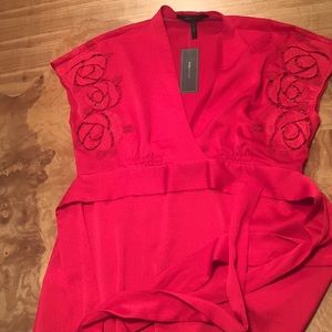 BCBG maxazria Red blouse